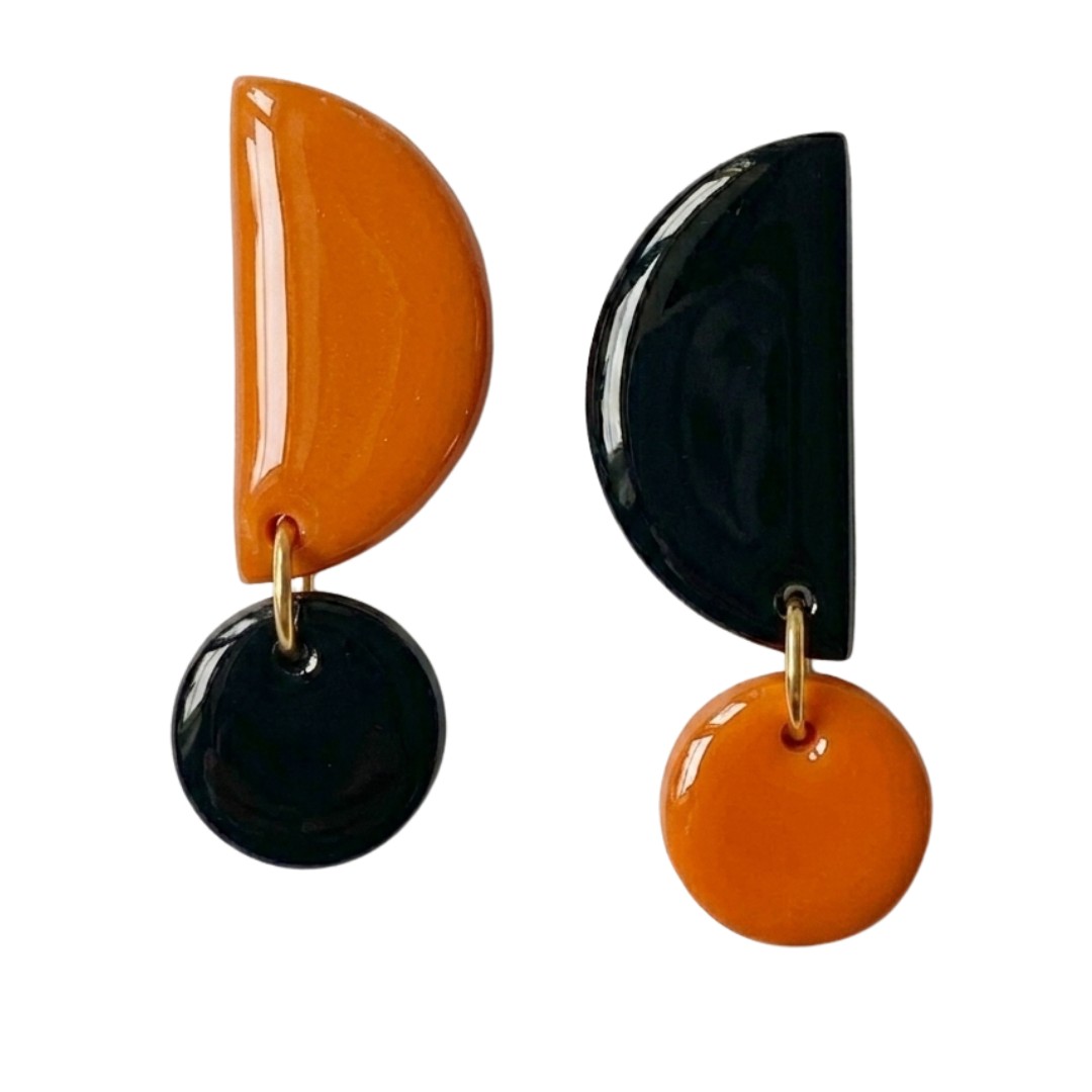 Sweet Tree Mae, handcrafted polymer clay earrings