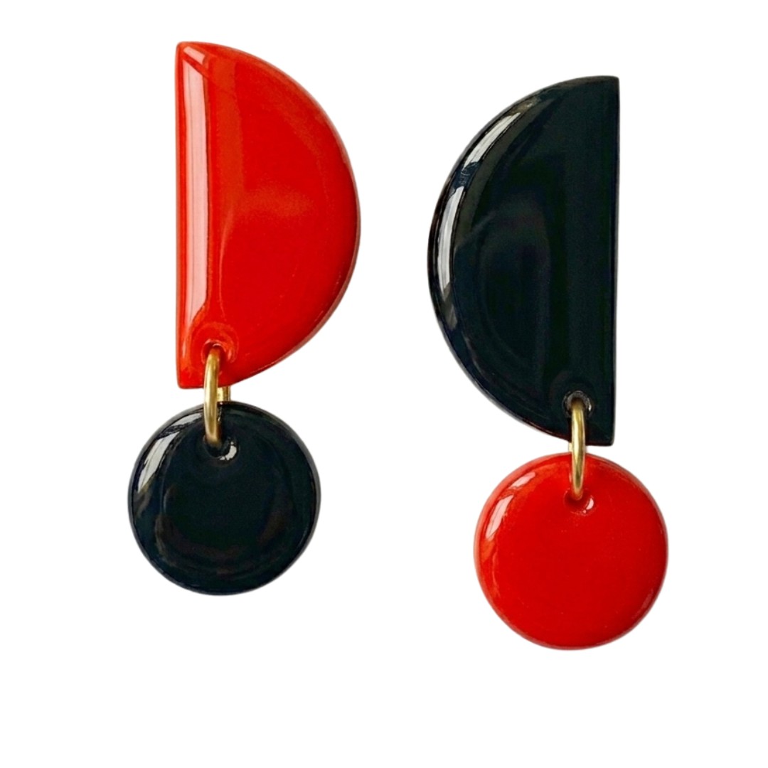 Sweet Tree Mae, handcrafted polymer clay earrings