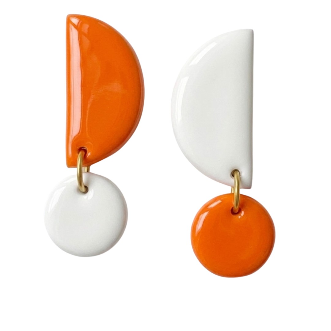 Sweet Tree Mae, handcrafted polymer clay earrings