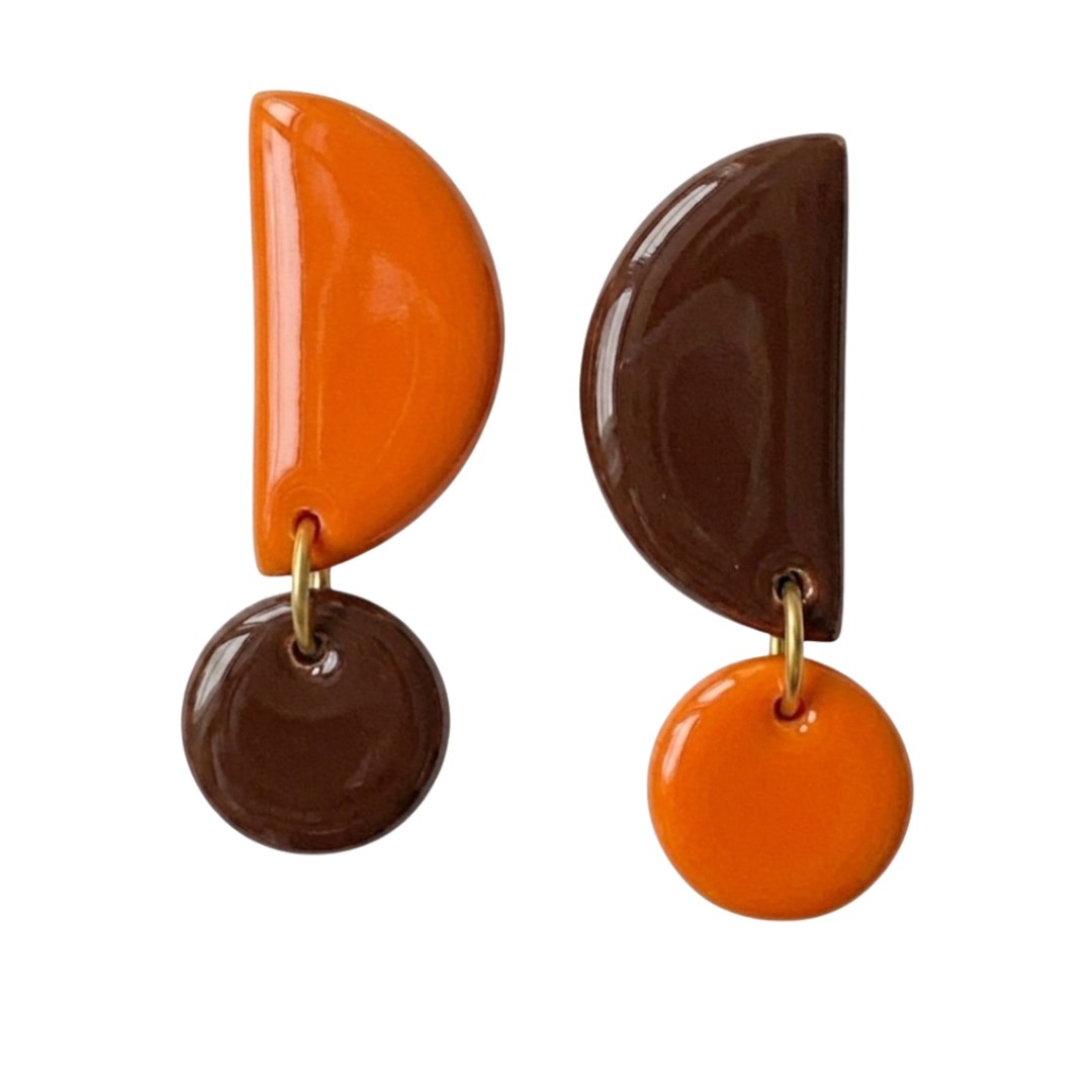 Sweet Tree Mae, handcrafted polymer clay earrings