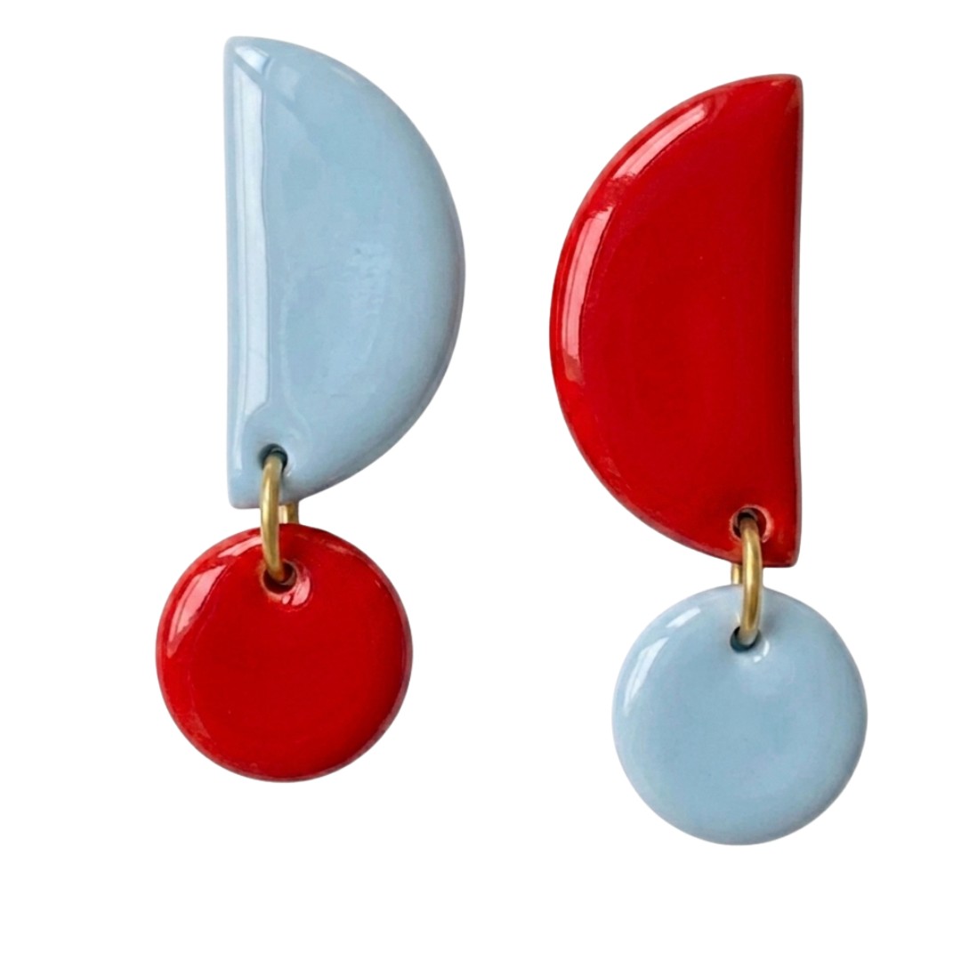 Sweet Tree Mae, handcrafted polymer clay earrings