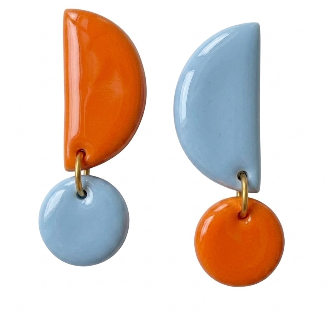 Sweet Tree Mae, handcrafted polymer clay earrings