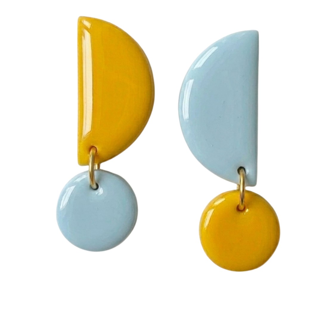 Sweet Tree Mae, handcrafted polymer clay earrings