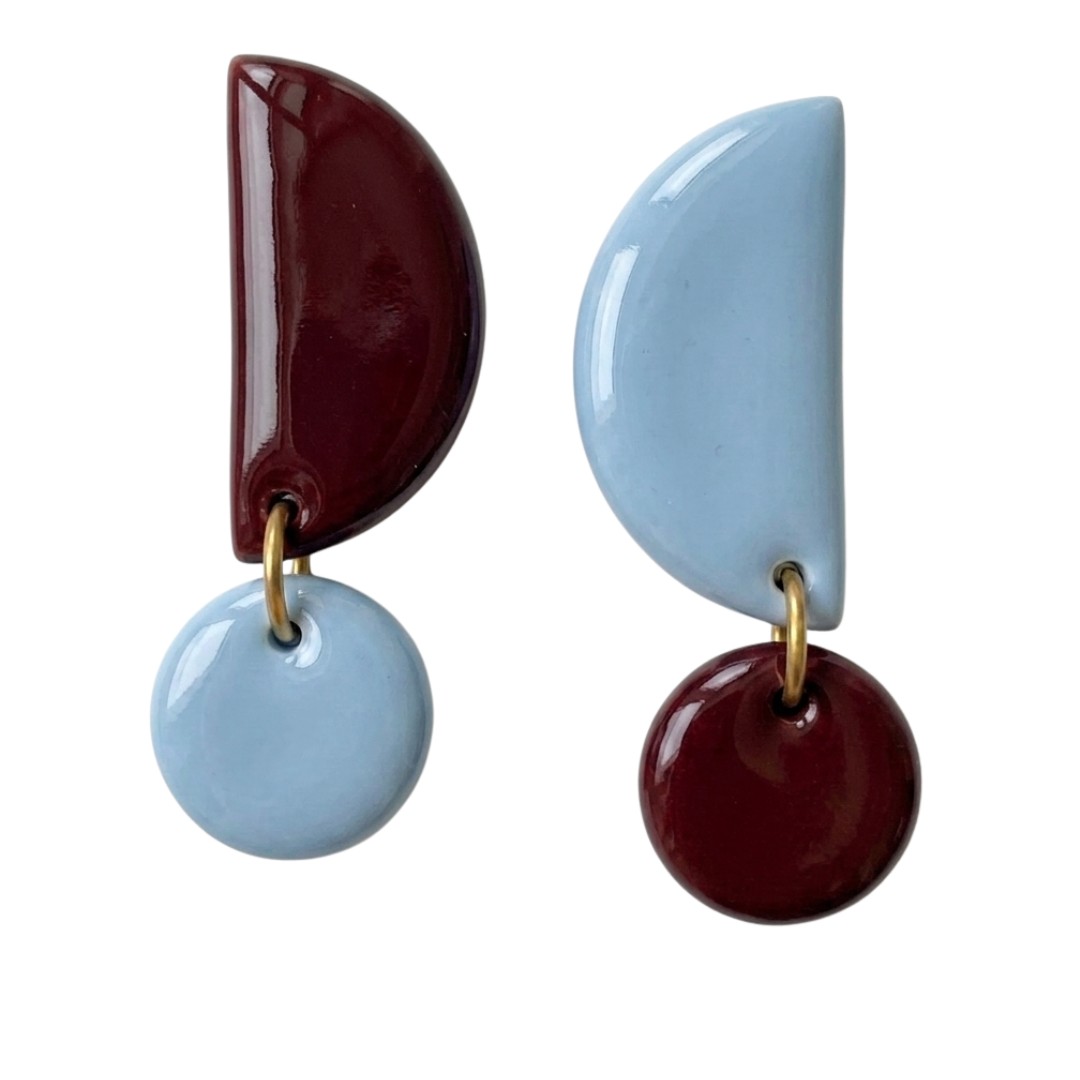 Sweet Tree Mae, handcrafted polymer clay earrings
