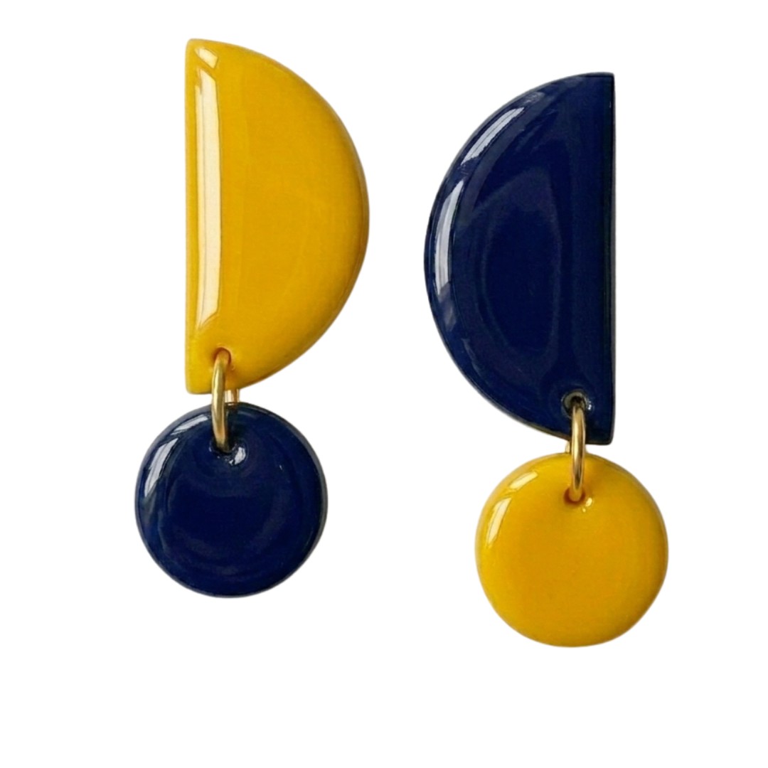 Sweet Tree Mae, handcrafted polymer clay earrings