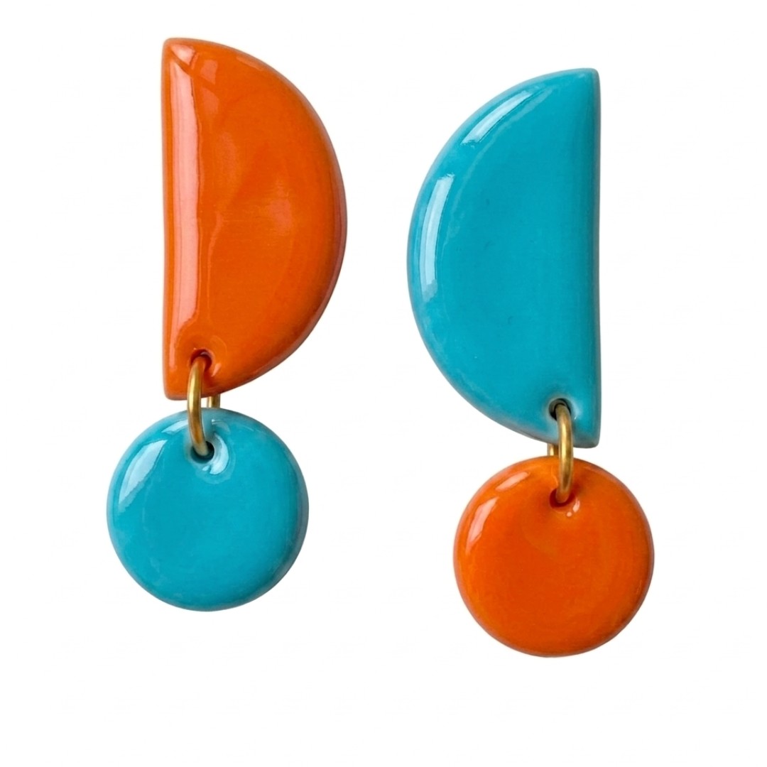 Sweet Tree Mae, handcrafted polymer clay earrings