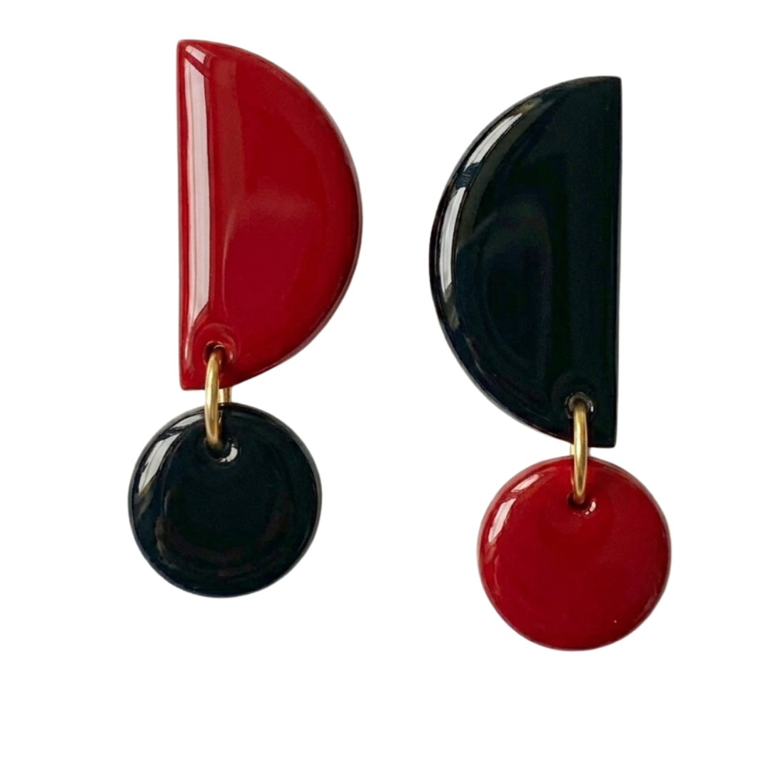 Sweet Tree Mae, handcrafted polymer clay earrings