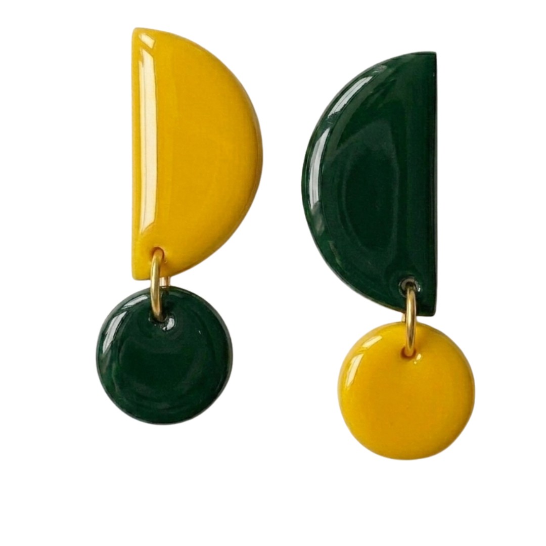 Sweet Tree Mae, handcrafted polymer clay earrings