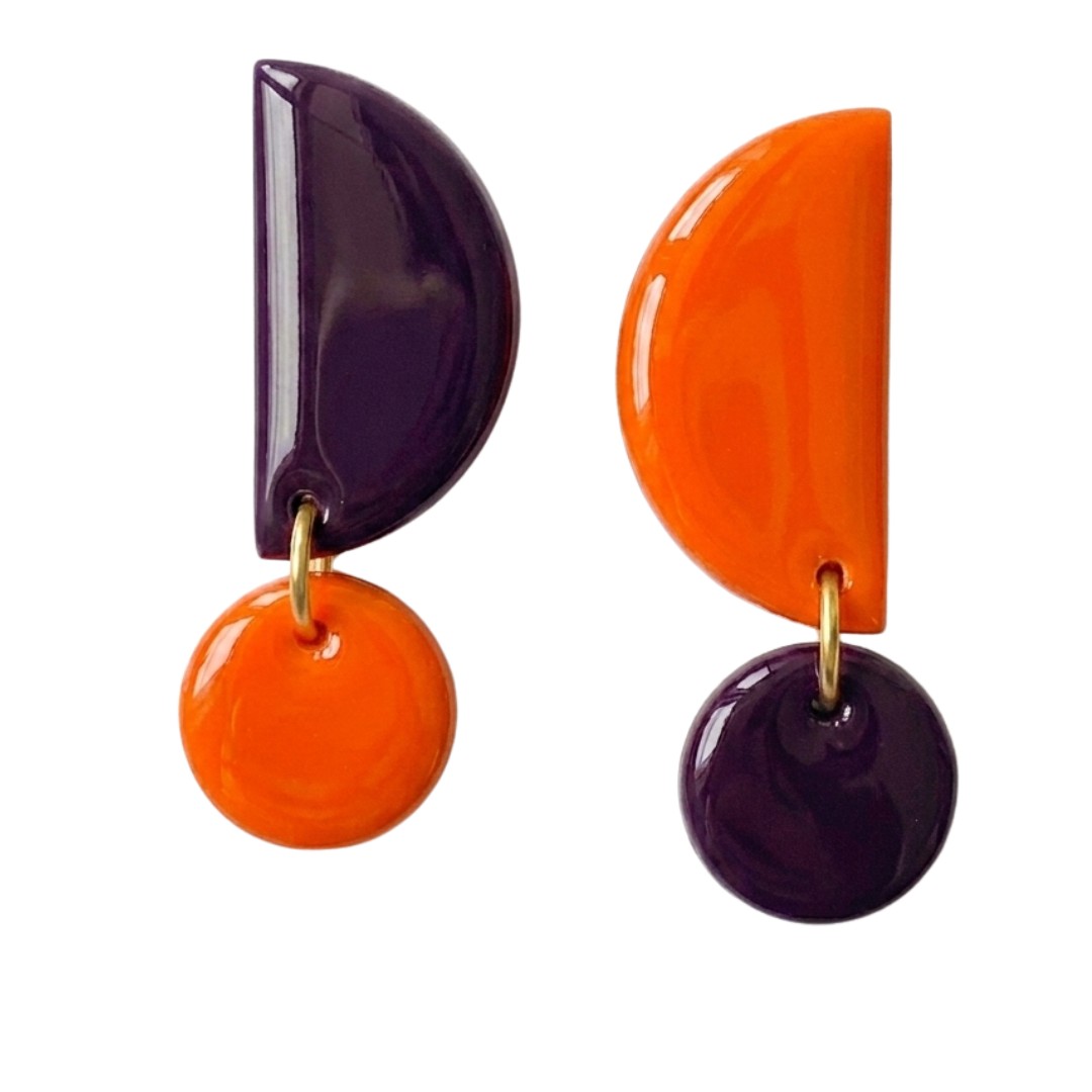 Sweet Tree Mae, handcrafted polymer clay earrings