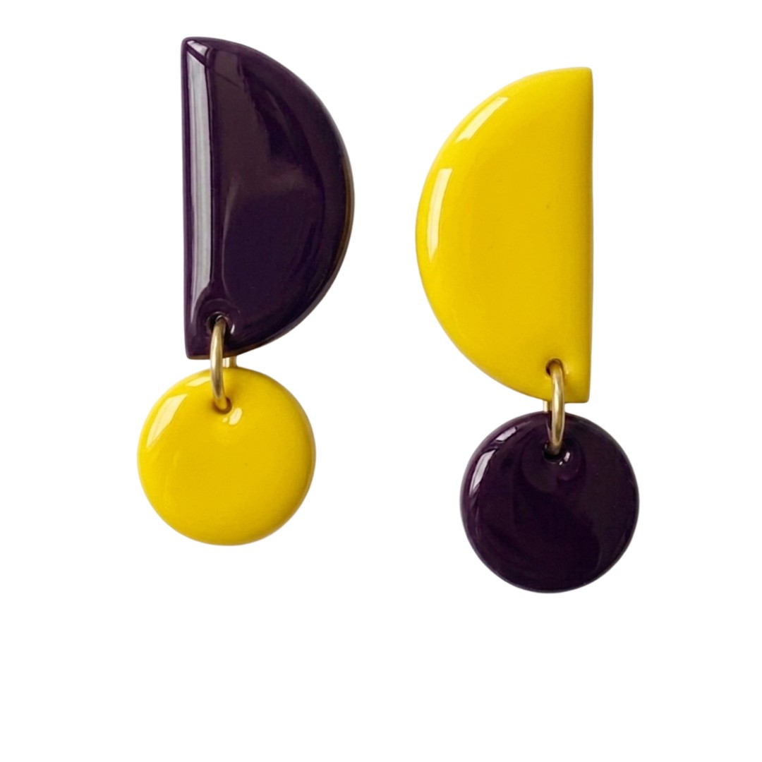 Sweet Tree Mae, handcrafted polymer clay earrings