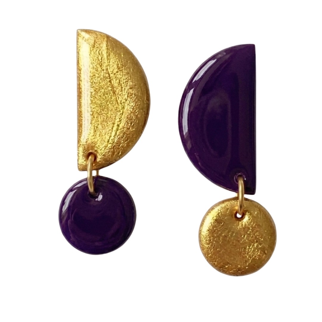 Sweet Tree Mae, handcrafted polymer clay earrings