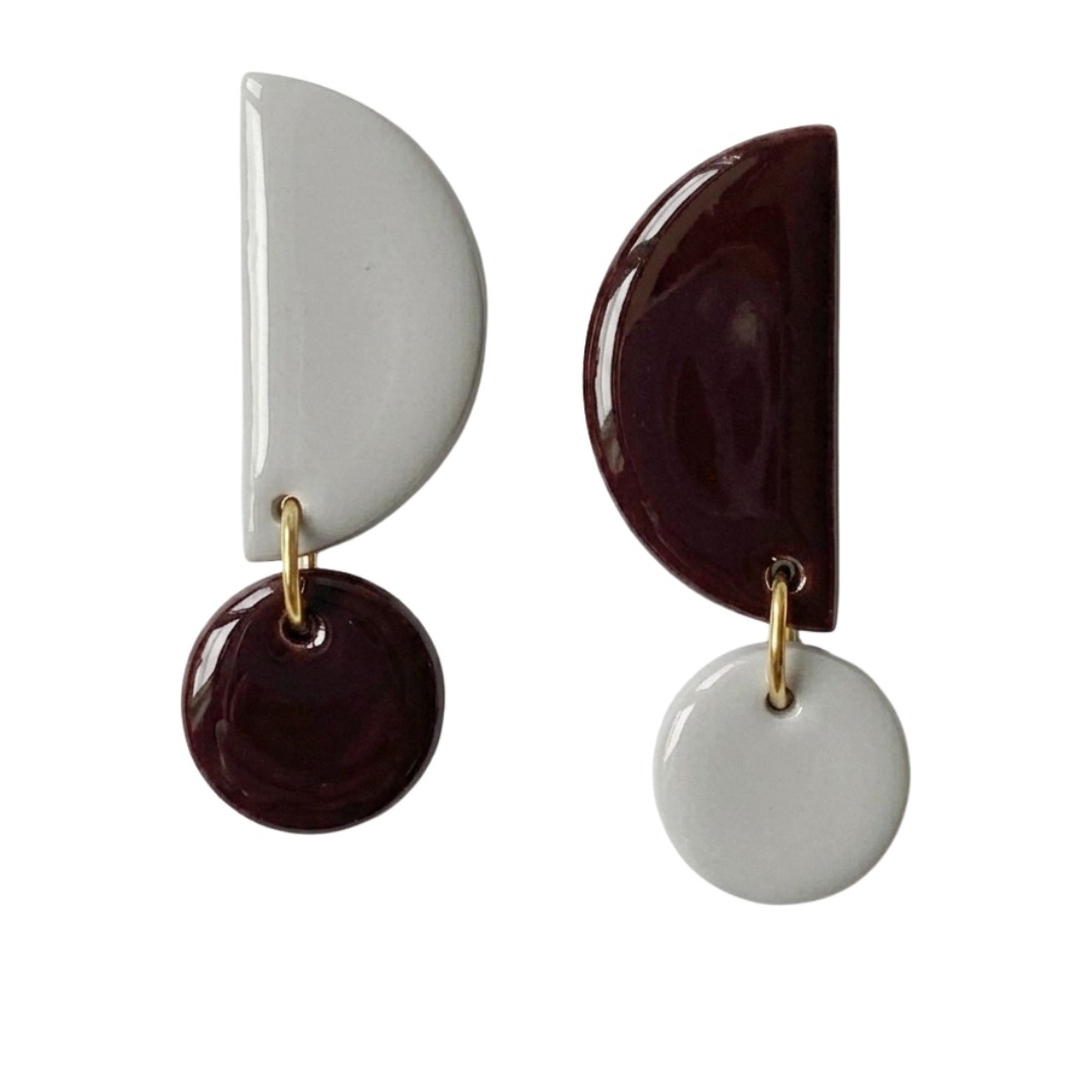 Sweet Tree Mae, handcrafted polymer clay earrings