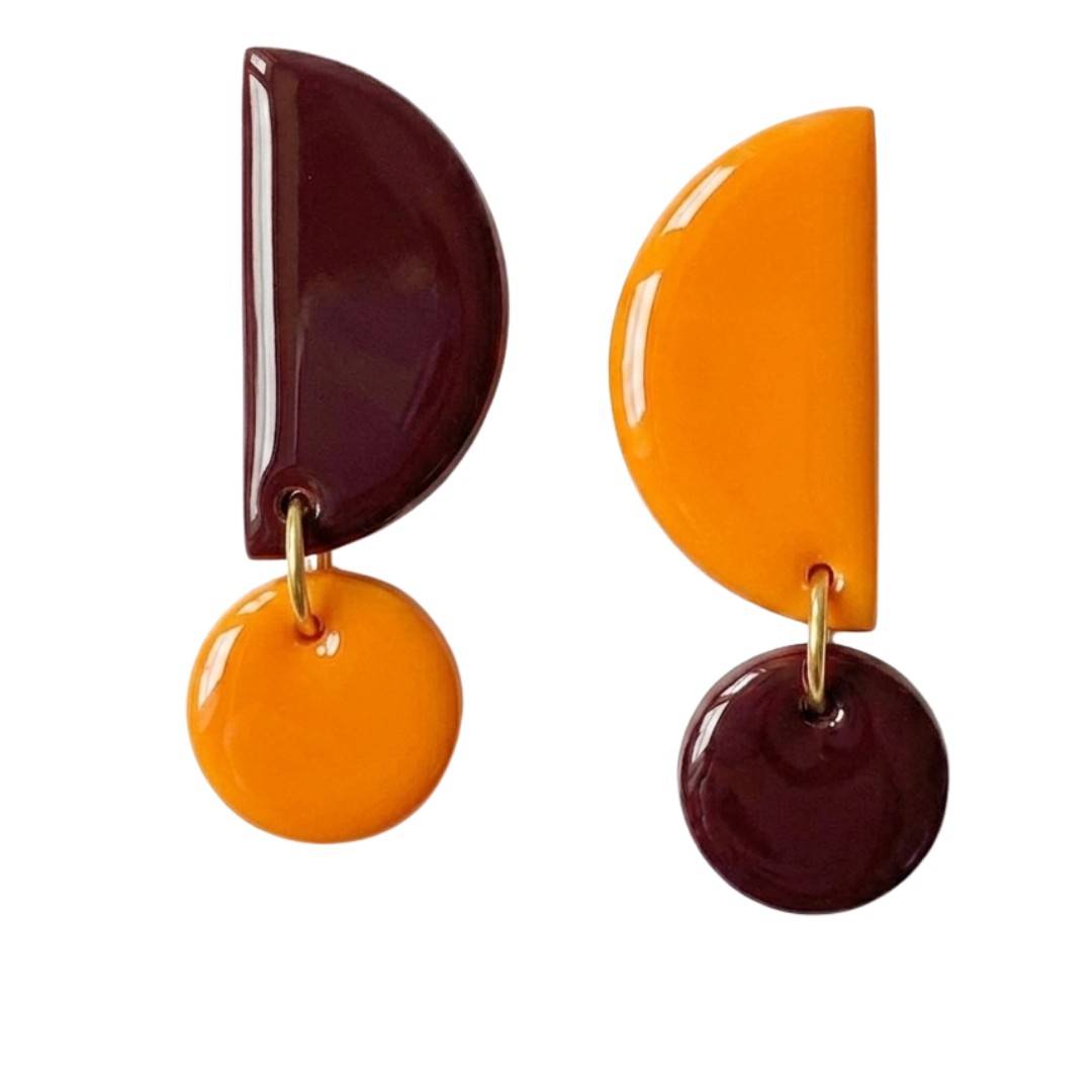 Sweet Tree Mae, handcrafted polymer clay earrings