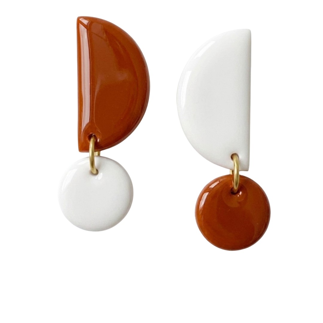 Sweet Tree Mae, handcrafted polymer clay earrings
