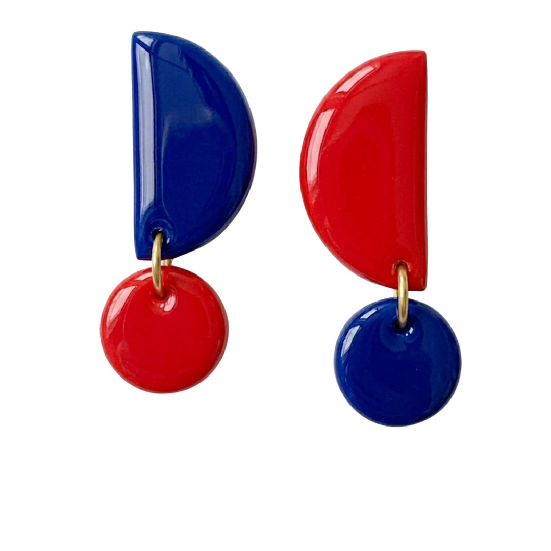 Sweet Tree Mae, handcrafted polymer clay earrings