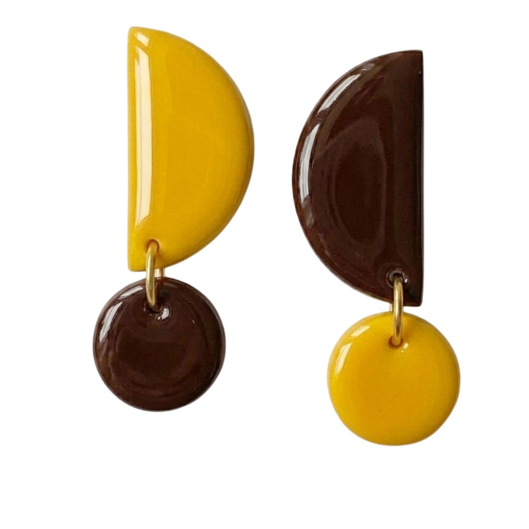 Sweet Tree Mae, handcrafted polymer clay earrings