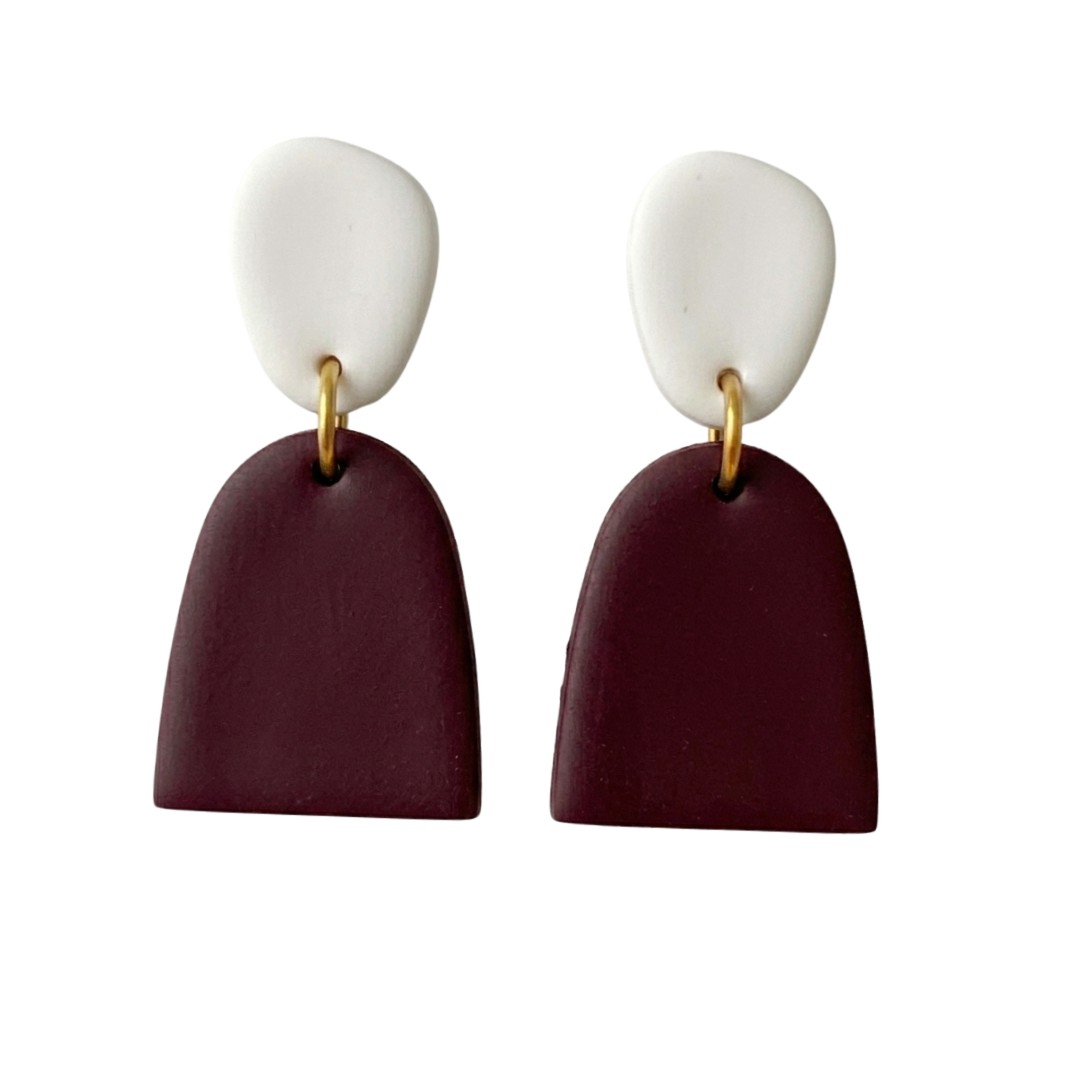 Sweet Tree Mica, handcrafted polymer clay earrings