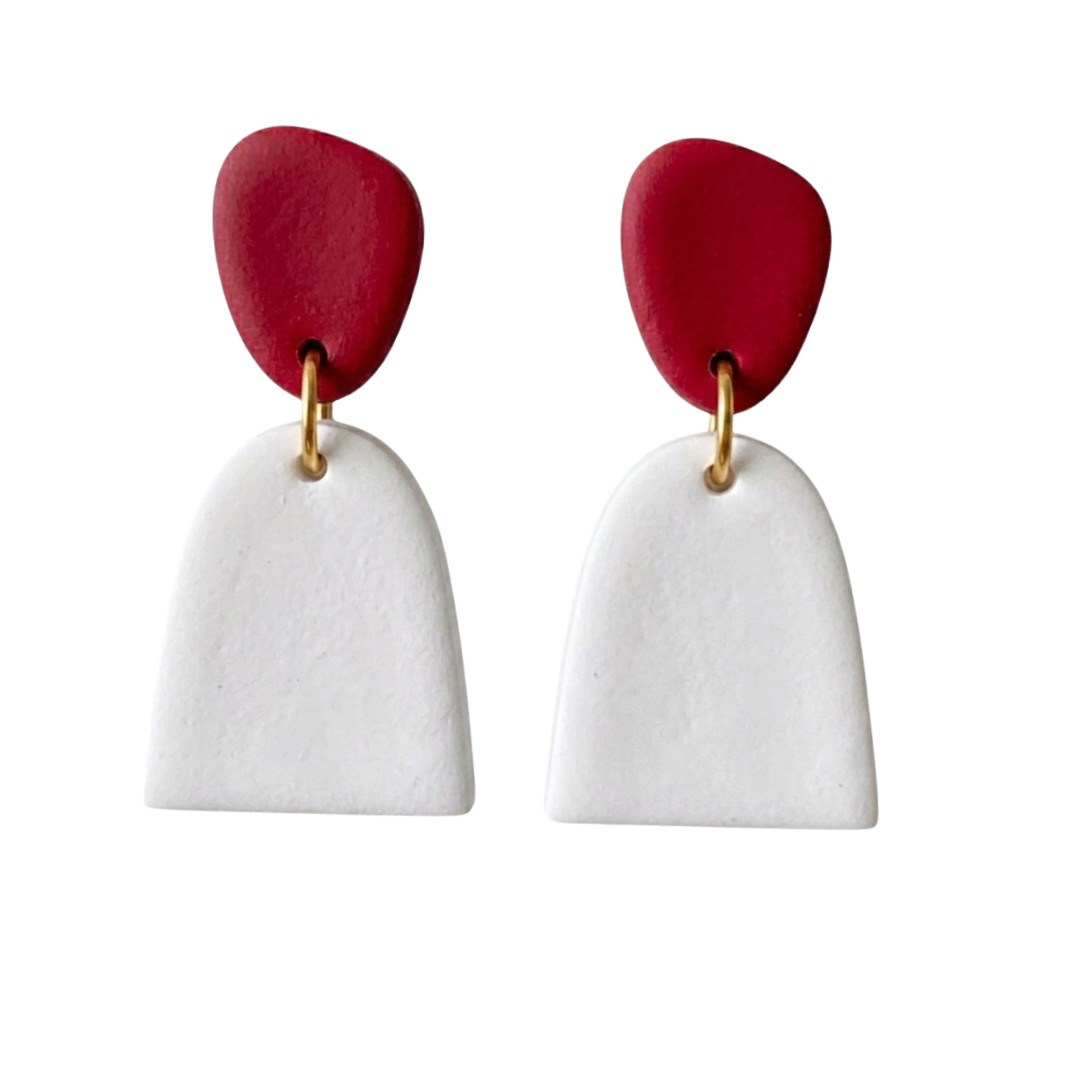 Sweet Tree Mica, handcrafted polymer clay earrings