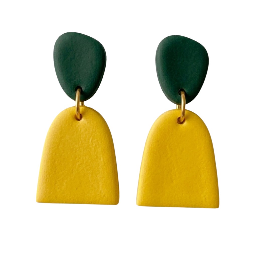 Sweet Tree Mica, handcrafted polymer clay earrings