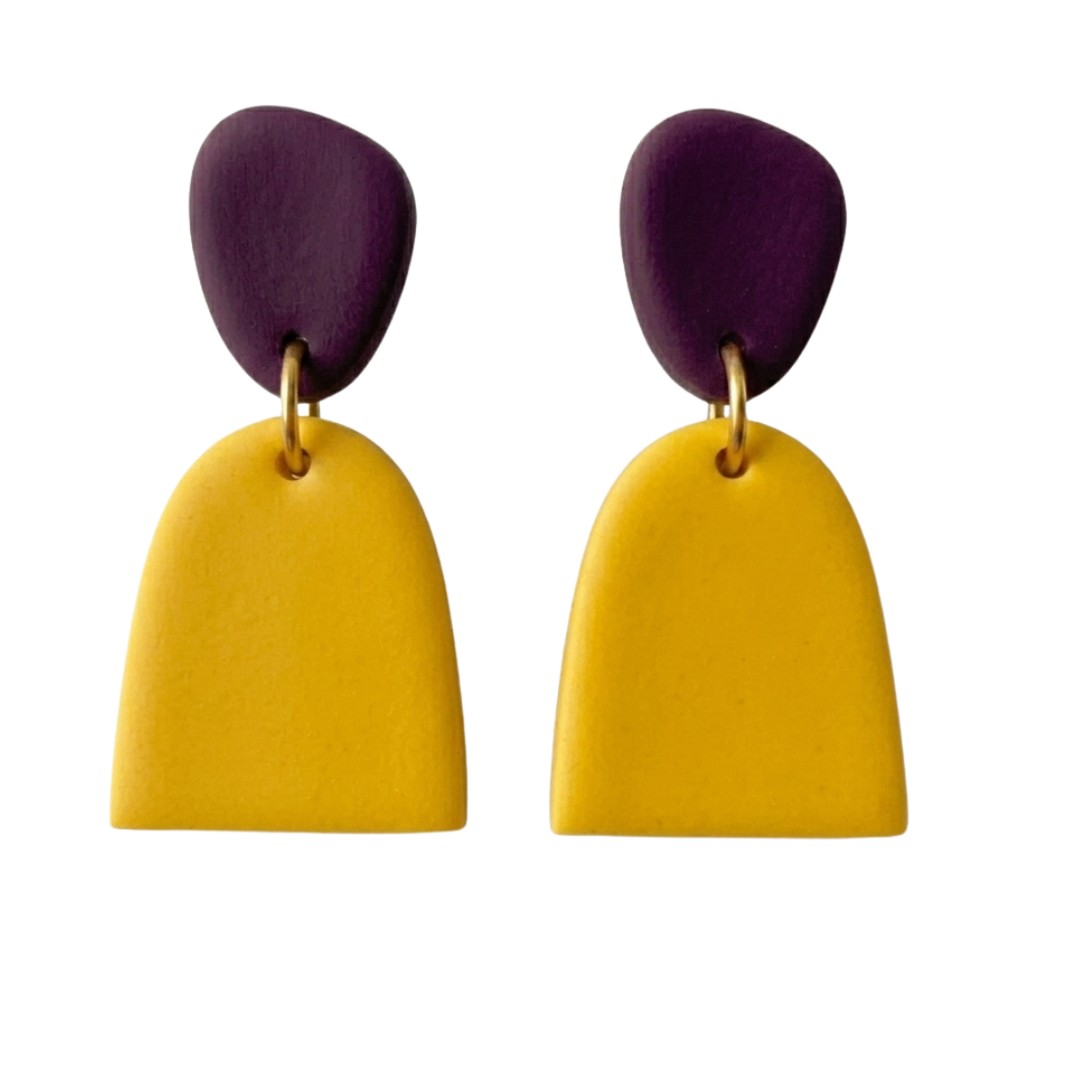 Sweet Tree Mica, handcrafted polymer clay earrings