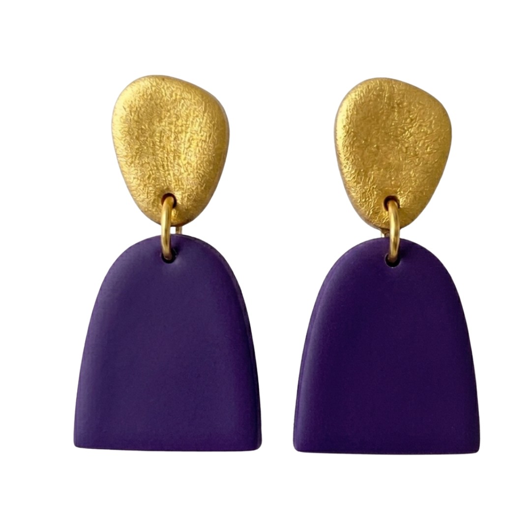 Sweet Tree Mica, handcrafted polymer clay earrings