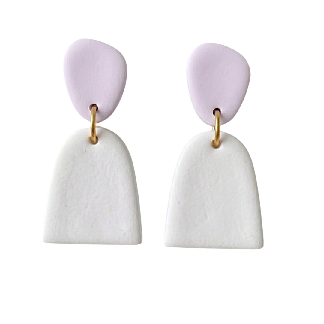 Sweet Tree Mica, handcrafted polymer clay earrings