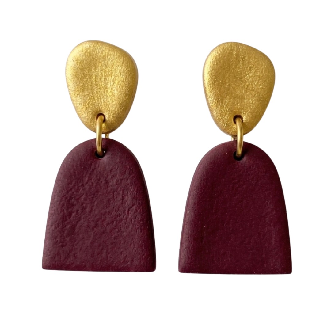 Sweet Tree Mica, handcrafted polymer clay earrings