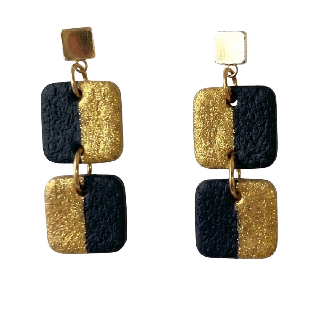 Sweet Tree Nell, handcrafted polymer clay earrings