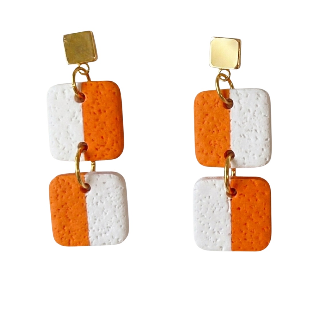 Sweet Tree Nell, handcrafted polymer clay earrings