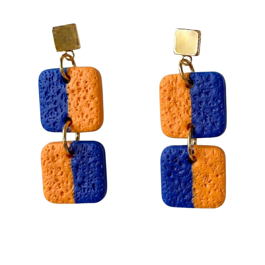 Sweet Tree Nell, handcrafted polymer clay earrings
