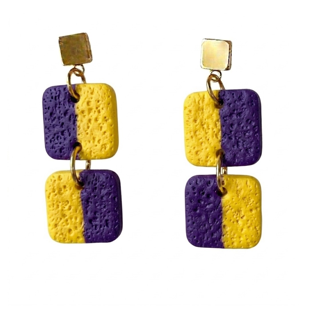 Sweet Tree Nell, handcrafted polymer clay earrings