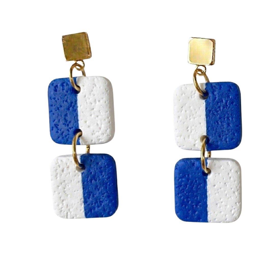 Sweet Tree Nell, handcrafted polymer clay earrings