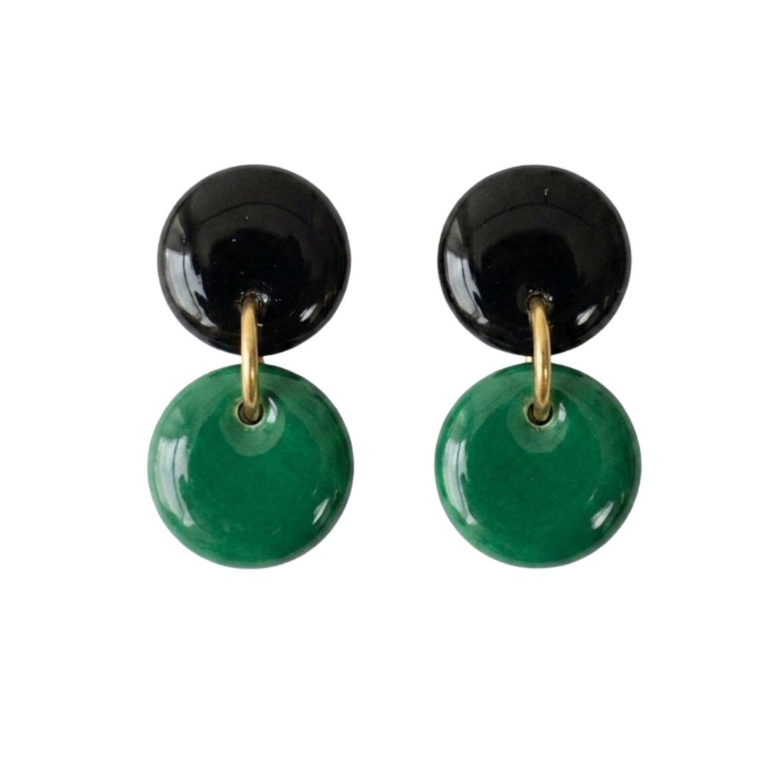 Forest Green and Black