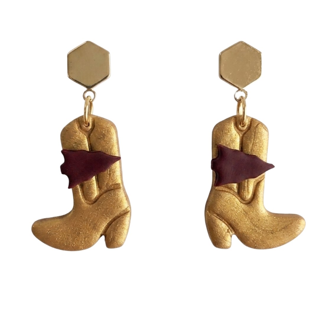 Gold + Maroon