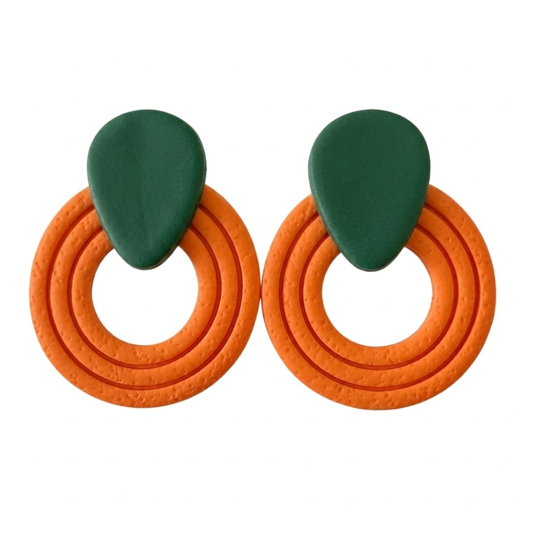 Sweet Tree Presley, handcrafted polymer clay earrings