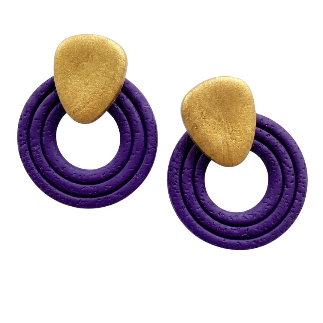 Sweet Tree Presley, handcrafted polymer clay earrings