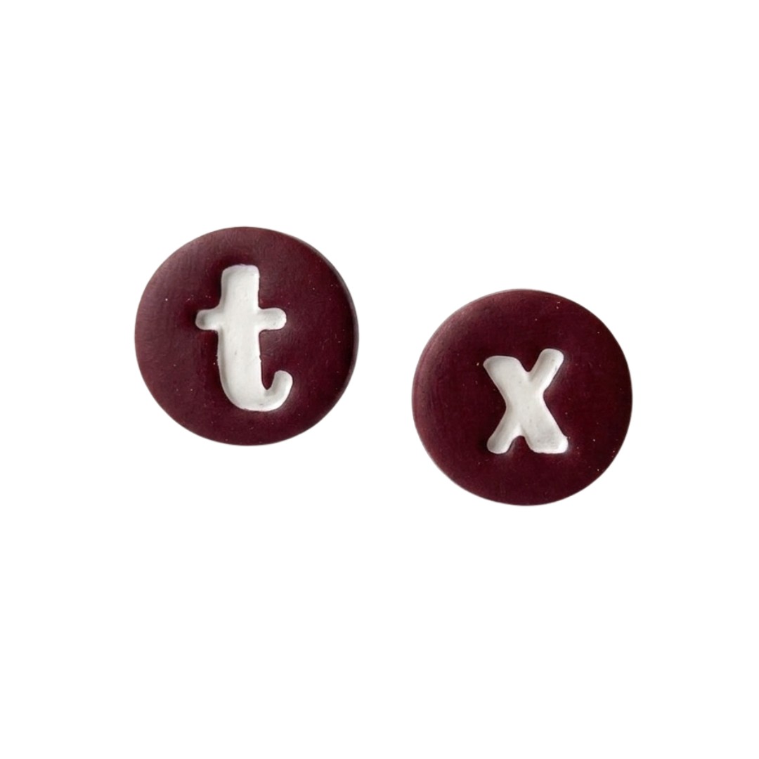 Sweet Tree Texas Stud, handcrafted polymer clay earrings