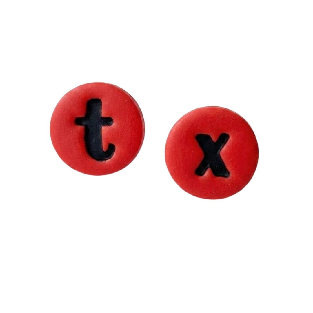 Sweet Tree Texas Stud, handcrafted polymer clay earrings