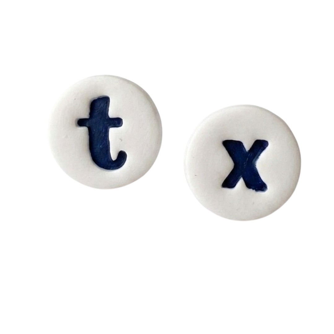 Sweet Tree Texas Stud, handcrafted polymer clay earrings