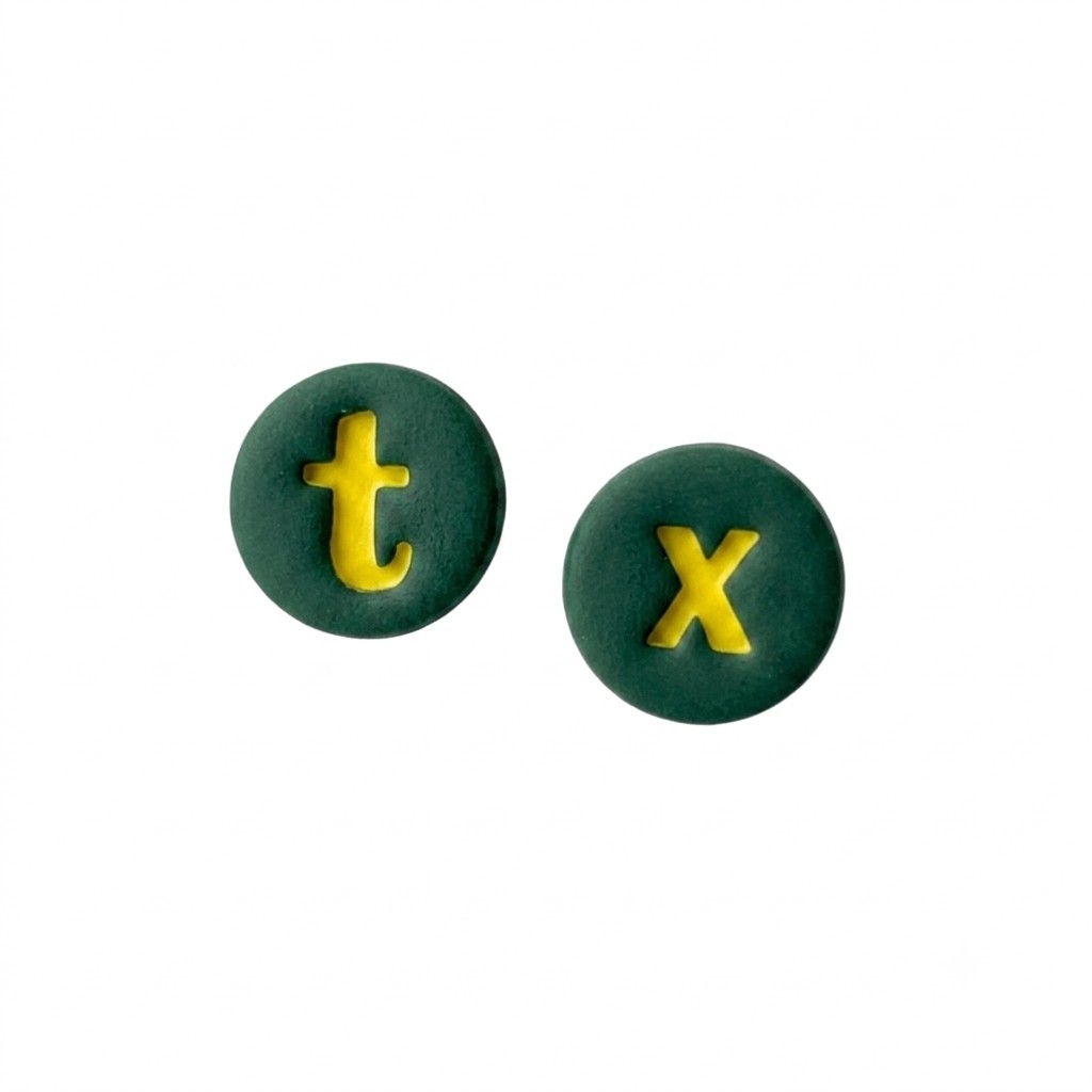 Sweet Tree Texas Stud, handcrafted polymer clay earrings
