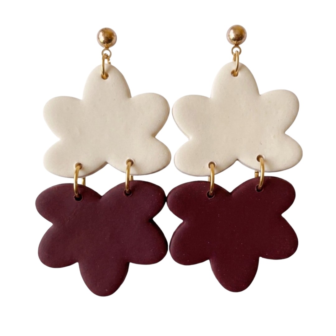 Sweet Tree Vaeda, handcrafted polymer clay earrings