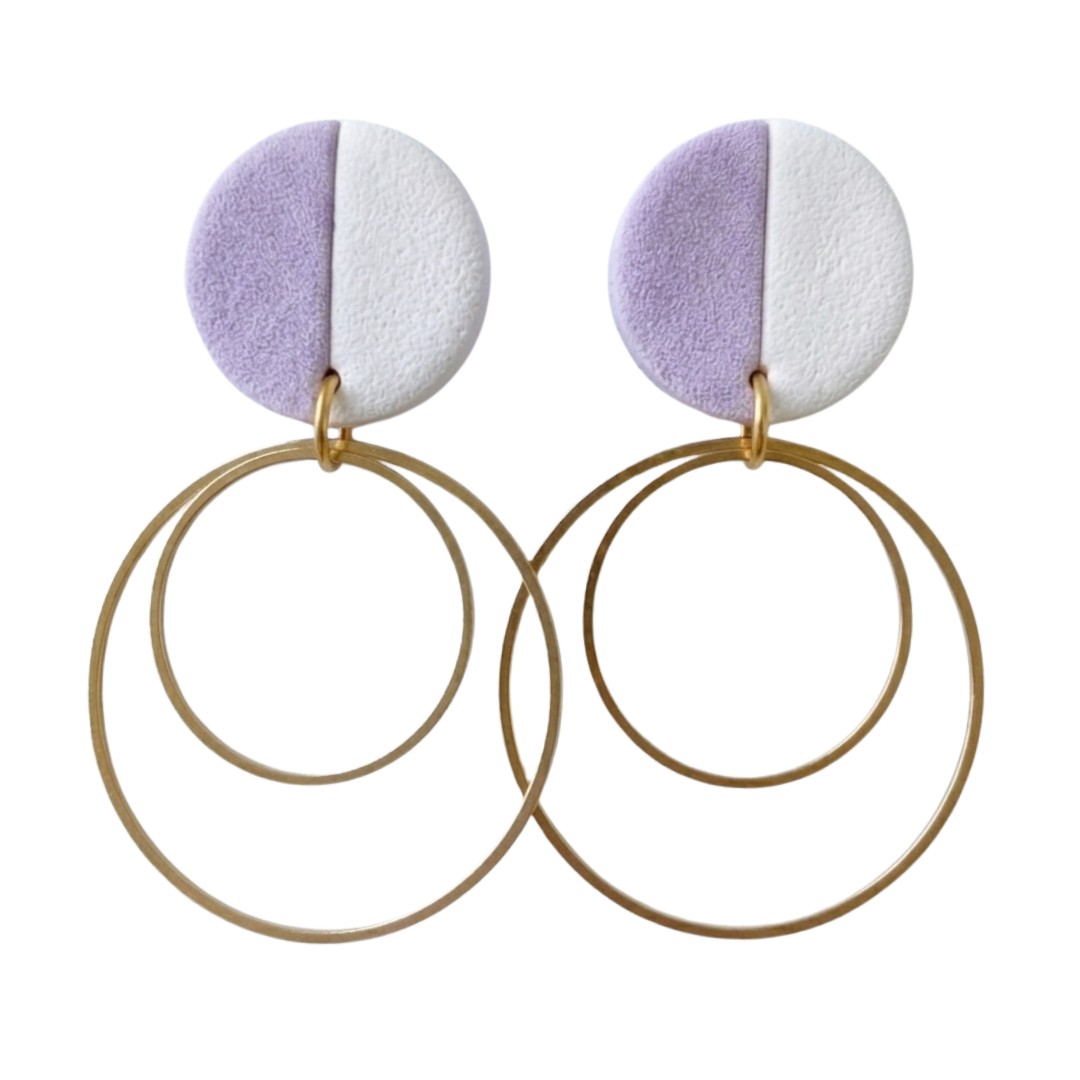 Sweet Tree Willa, handcrafted polymer clay earrings