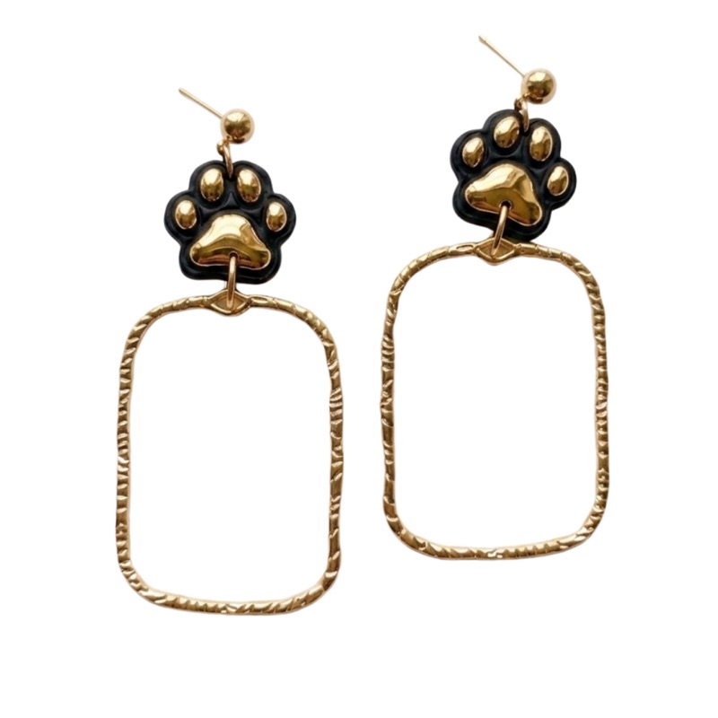 Sweet Tree Black & Gold game day earrings